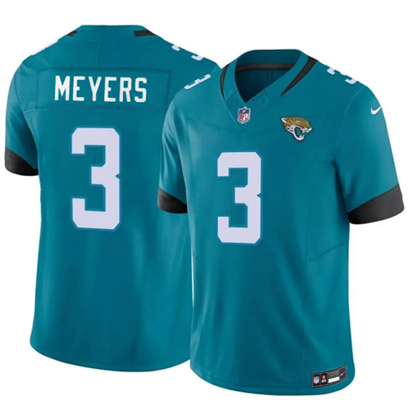 Jacksonville Jaguars #3 Jokobi Meyers Teal 2025 F.U.S.E. Vapor Untouchable Limited Football Stitched Jersey Jacksonville Jaguars #3 Jokobi Meyers Teal 2025 F.U.S.E. Vapor Untouchable Limited Football Stitched Jersey