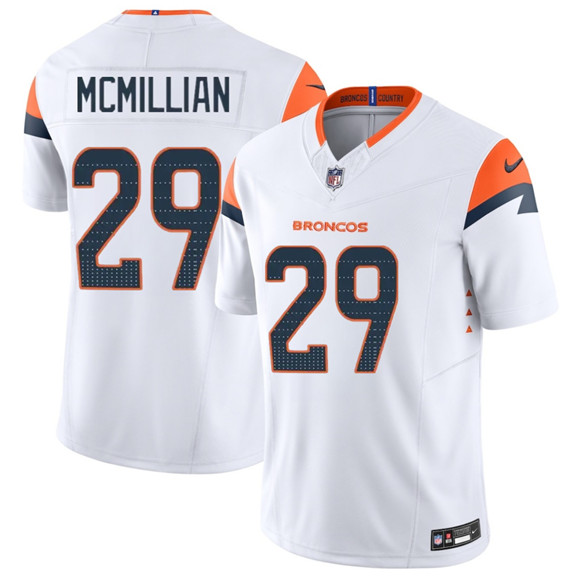 Denver Broncos #29 Ja'Quan McMillan White 2025 F.U.S.E. Vapor Limited Football Stitched Jersey Denver Broncos #29 Ja'Quan McMillan White 2025 F.U.S.E. Vapor Limited Football Stitched Jersey