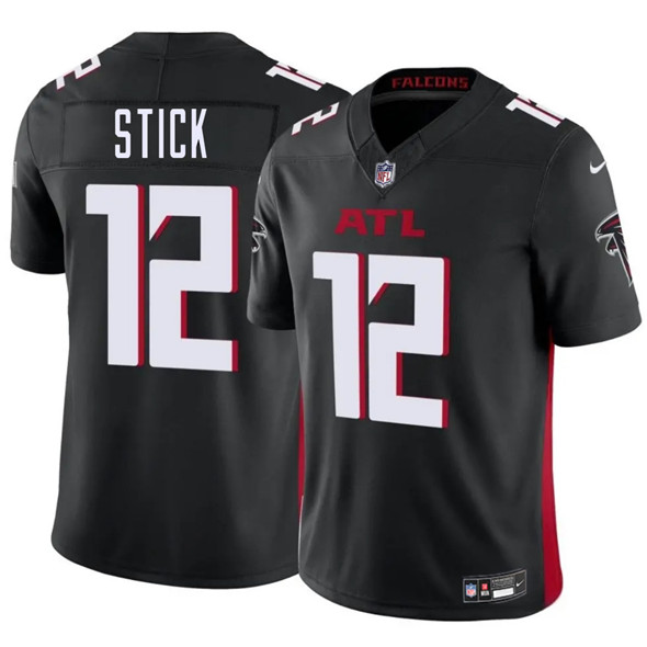 Atlanta Falcons #12 Easton Stick Black 2025 F.U.S.E. Vapor Untouchable Limited Football Stitched Jersey