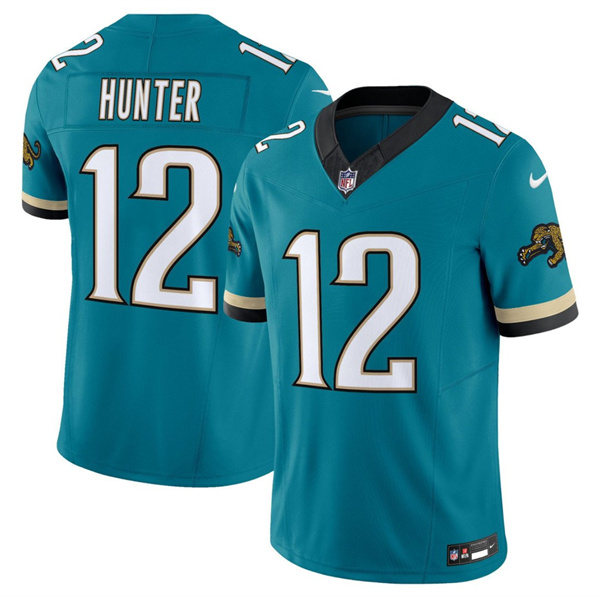 Jacksonville Jaguars #12 Travis Hunter Throwback 2025 Draft Vapor Untouchable Football Stitched Jersey