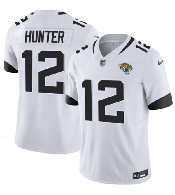 Jacksonville Jaguars #12 Travis Hunter White 2025 Draft F.U.S.E. Vapor Untouchable Limited Football Stitched Jersey