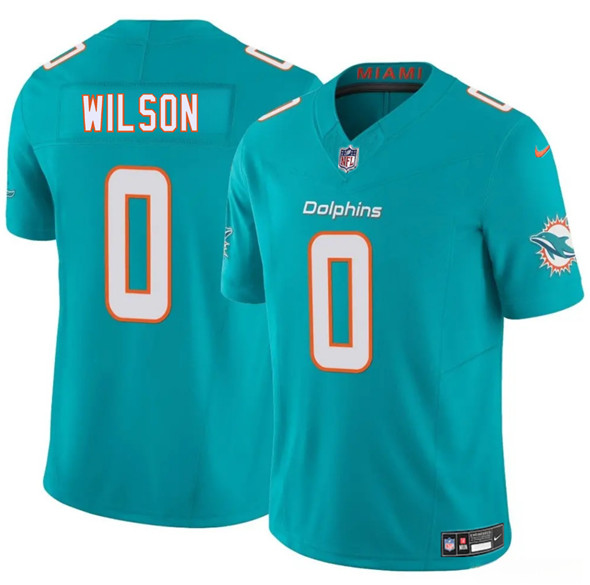 Miami Dolphins #0 Zach Wilson Aqua 2025 Draft F.U.S.E. Vapor Limited Football Stitched Jersey