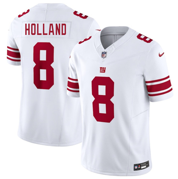 New York Giants #8 Jevon Holland White 2025 F.U.S.E. Vapor Untouchable Limited Football Stitched Jersey