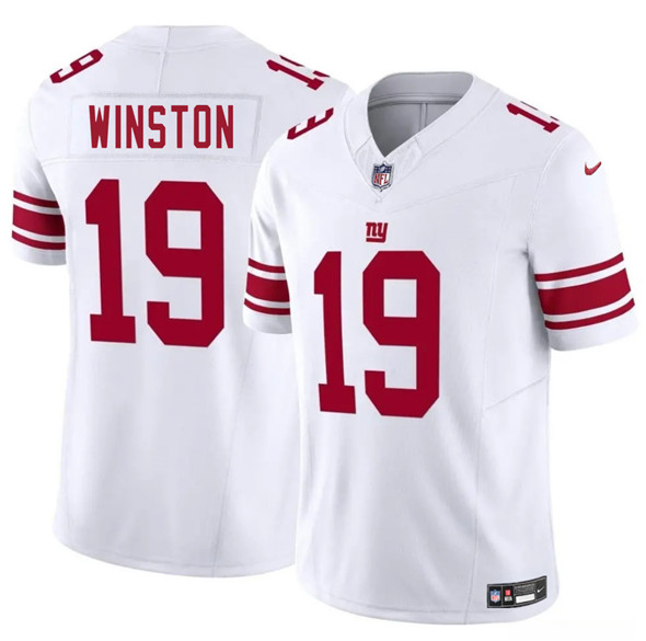 New York Giants #19 Jameis Winston White 2025 F.U.S.E. Vapor Untouchable Limited Football Stitched Jersey