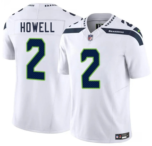 Seattle Seahawks #2 Sam Howell White 2025 F.U.S.E. Vapor Limited Football Stitched Jersey