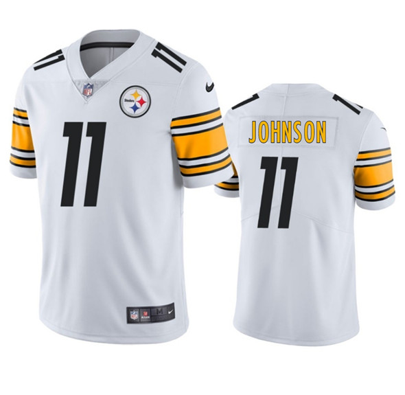 Pittsburgh Steelers #11 Brandon Johnson White 2025 Vapor Untouchable Football Stitched Jersey