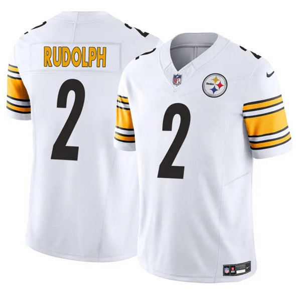 Pittsburgh Steelers #2 Mason Rudolph White 2025 F.U.S.E. Vapor Untouchable Limited Football Stitched Jersey