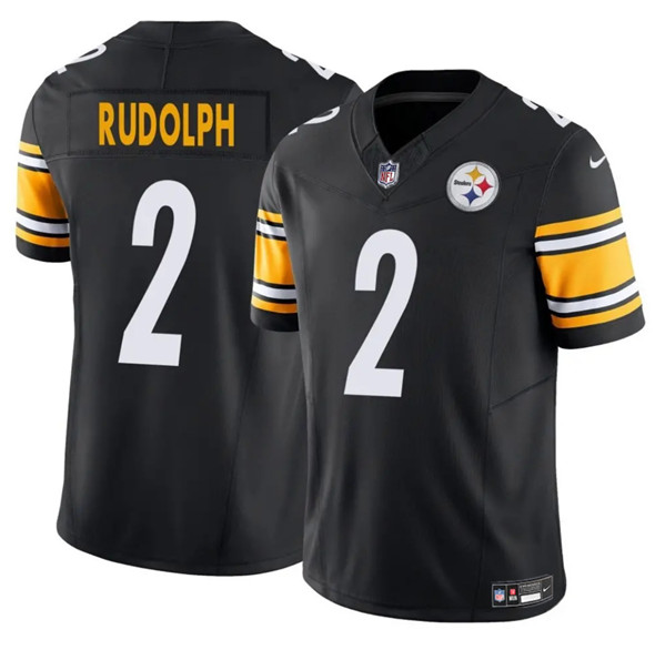 Pittsburgh Steelers #2 Mason Rudolph Black 2025 F.U.S.E. Vapor Untouchable Limited Football Stitched Jersey
