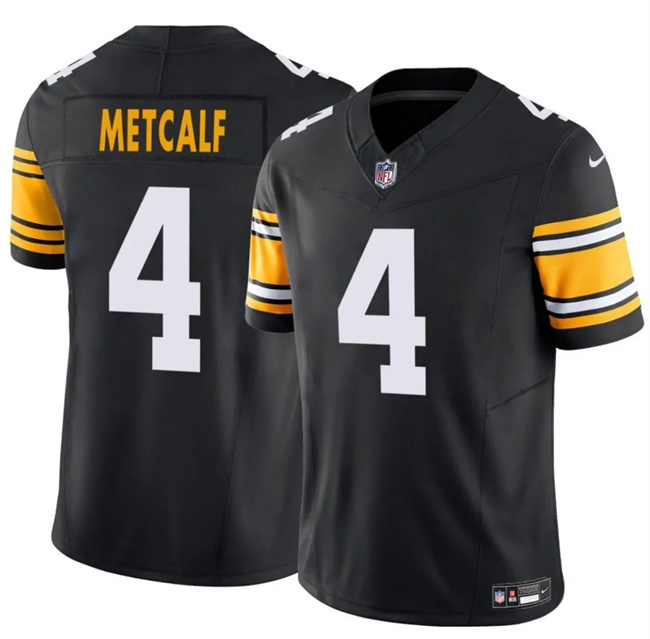 Pittsburgh Steelers #4 DK Metcalf Black 2025 F.U.S.E. Vapor Untouchable Limited Football Stitched Jersey