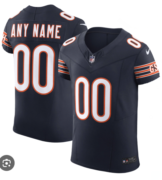 Chicago Bears Active Player Custom F.U.S.E. Navy Vapor Elite Stitched Football Jersey