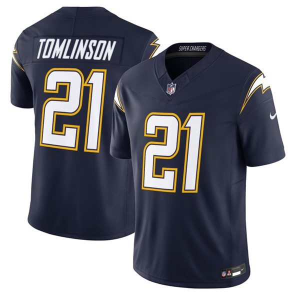 Los Angeles Chargers #21 LaDainian Tomlinson Navy 2025 F.U.S.E. Alternate Vapor Limited Football Stitched Jersey Los Angeles Chargers #21 LaDainian Tomlinson Navy 2025 F.U.S.E. Alternate Vapor Limited Football Stitched Jersey