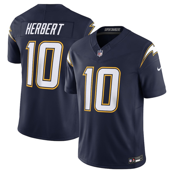 Los Angeles Chargers #10 Justin Herbert Navy 2025 F.U.S.E. Alternate Vapor Limited Football Stitched Jersey Los Angeles Chargers #10 Justin Herbert Navy 2025 F.U.S.E. Alternate Vapor Limited Football Stitched Jersey