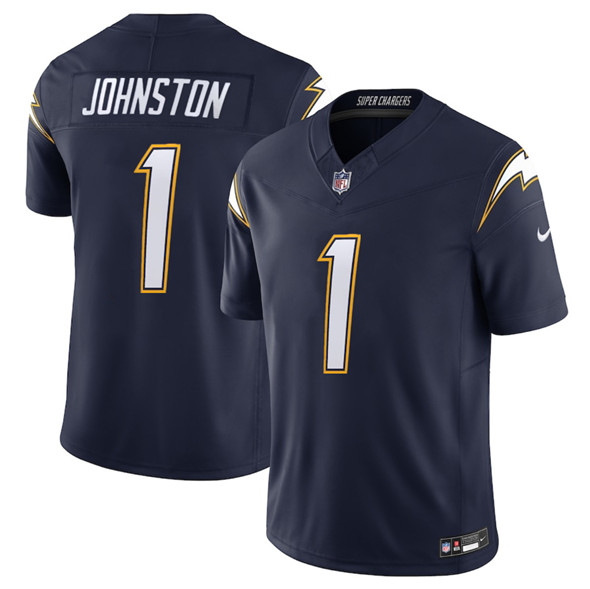 Los Angeles Chargers #1 Quentin Johnston Navy 2025 F.U.S.E. Alternate Vapor Limited Football Stitched Jersey Los Angeles Chargers #1 Quentin Johnston Navy 2025 F.U.S.E. Alternate Vapor Limited Football Stitched Jersey