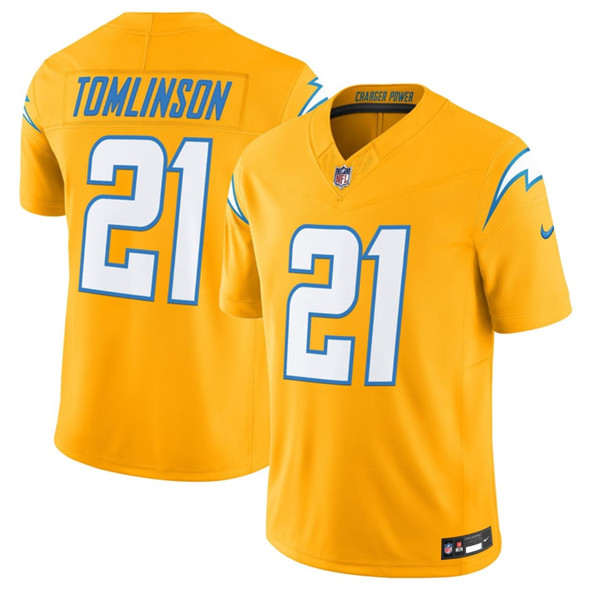 Los Angeles Chargers #21 LaDainian Tomlinson Gold 2025 F.U.S.E. Alternate Vapor Limited Football Stitched Jersey Los Angeles Chargers #21 LaDainian Tomlinson Gold 2025 F.U.S.E. Alternate Vapor Limited Football Stitched Jersey