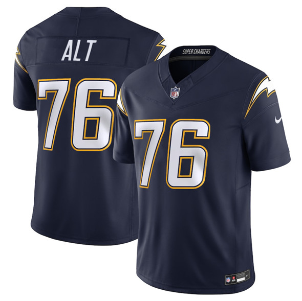 Los Angeles Chargers #76 Joe Alt Navy 2025 F.U.S.E. Alternate Vapor Limited Football Stitched Jersey Los Angeles Chargers #76 Joe Alt Navy 2025 F.U.S.E. Alternate Vapor Limited Football Stitched Jersey