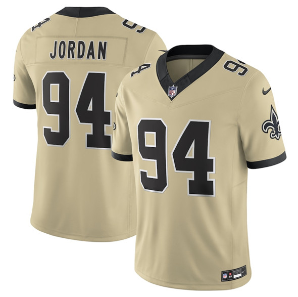 New Orleans Saints #94 Cameron Jordan Gold 2025 F.U.S.E. Alternate Vapor Limited Football Stitched Jersey New Orleans Saints #94 Cameron Jordan Gold 2025 F.U.S.E. Alternate Vapor Limited Football Stitched Jersey