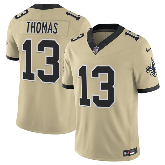 New Orleans Saints #13 Michael Thomas Gold 2025 F.U.S.E. Alternate Vapor Limited Football Stitched Jersey New Orleans Saints #13 Michael Thomas Gold 2025 F.U.S.E. Alternate Vapor Limited Football Stitched Jersey