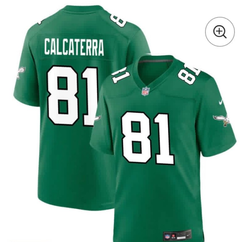 Philadelphia Eagles #81 Grant Calcaterra Limited Kelly Green Vapor Jersey Philadelphia Eagles #81 Grant Calcaterra Limited Kelly Green Vapor Jersey