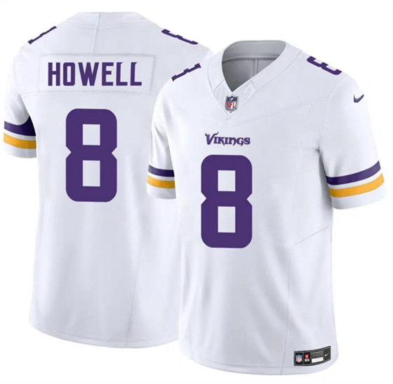 Minnesota Vikings #8 Sam Howell White 2025 F.U.S.E. Vapor Untouchable Limited Football Stitched Jersey Minnesota Vikings #8 Sam Howell White 2025 F.U.S.E. Vapor Untouchable Limited Football Stitched Jersey