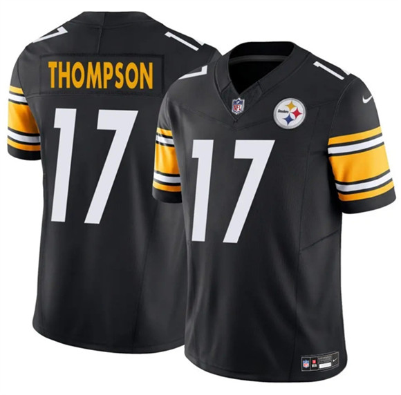 Pittsburgh Steelers #17 Skylar Thompson Black 2025 F.U.S.E. Vapor Untouchable Limited Football Stitched Jersey Pittsburgh Steelers #17 Skylar Thompson Black 2025 F.U.S.E. Vapor Untouchable Limited Football Stitched Jersey