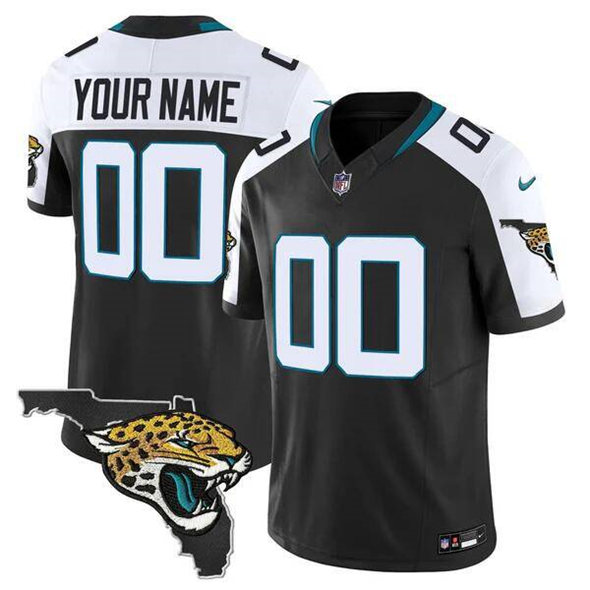 Jacksonville Jaguars Active Player Custom Black Alternate 2025 F.U.S.E. Florida Patch Vapor Untouchable Limited Football Stitched Jersey Jacksonville Jaguars Active Player Custom Black Alternate 2025 F.U.S.E. Florida Patch Vapor Untouchable Limited Football Stitched Jersey