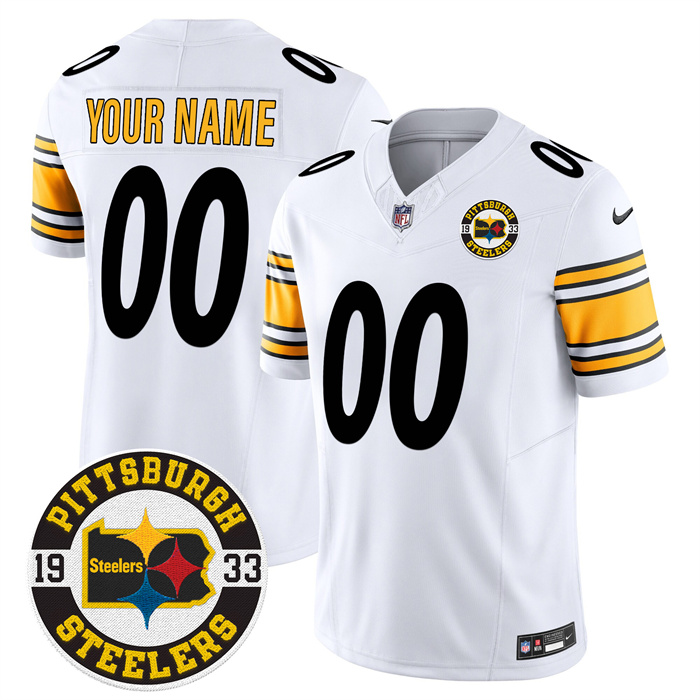 Pittsburgh Steelers Throwback 1933 Patch white Vapor Limited All Stitched Jersey Pittsburgh Steelers Throwback 1933 Patch white Vapor Limited All Stitched Jersey