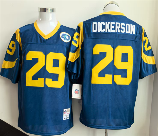 Los Angeles Rams #29 Eric Dickerson Royal Throwback Football Stitched Jersey Los Angeles Rams #29 Eric Dickerson Royal Throwback Football Stitched Jersey