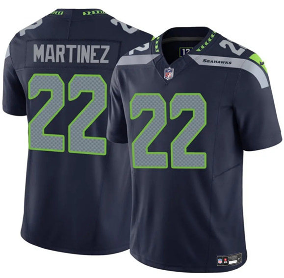 Seattle Seahawks #22 Damien Martinez Navy 2025 F.U.S.E. Vapor Untouchable Limited Football Stitched Jersey Seattle Seahawks #22 Damien Martinez Navy 2025 F.U.S.E. Vapor Untouchable Limited Football Stitched Jersey