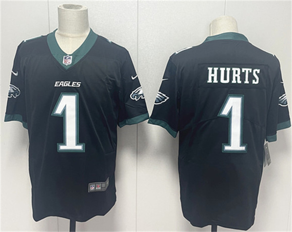 Philadelphia Eagles #1 Jalen Hurts Black 2024 New Vapor Untouchable Limited Football Stitched Jersey Philadelphia Eagles #1 Jalen Hurts Black 2024 New Vapor Untouchable Limited Football Stitched Jersey