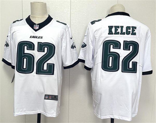 Philadelphia Eagles #62 Jason Kelce White 2024 New Vapor Untouchable Limited Football Stitched Jersey Philadelphia Eagles #62 Jason Kelce White 2024 New Vapor Untouchable Limited Football Stitched Jersey