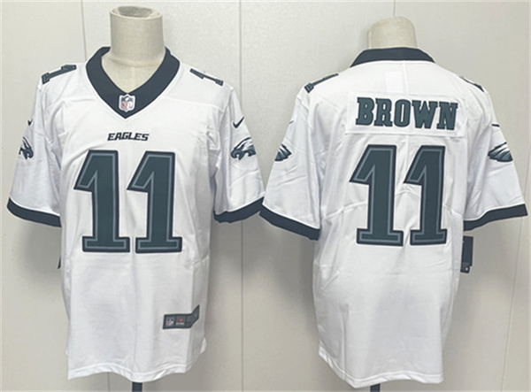 Philadelphia Eagles #11 A.J. Brown White 2024 New Vapor Untouchable Limited Football Stitched Jersey Philadelphia Eagles #11 A.J. Brown White 2024 New Vapor Untouchable Limited Football Stitched Jersey