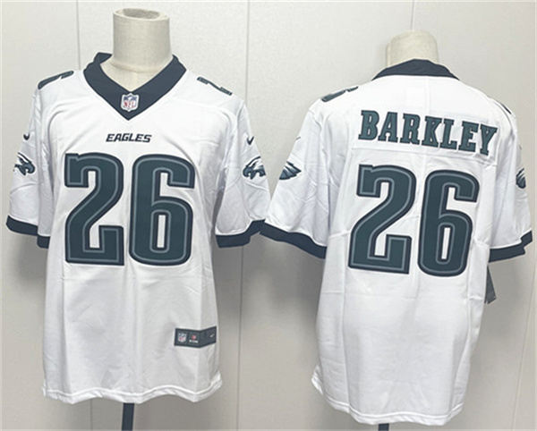 Philadelphia Eagles #26 Saquon Barkley White 2024 New Vapor Untouchable Limited Football Stitched Jersey Philadelphia Eagles #26 Saquon Barkley White 2024 New Vapor Untouchable Limited Football Stitched Jersey
