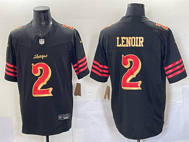San Francisco 49ers #2 Deommodore Lenoir Black 2025 F.U.S.E. ??Rivalries?? Vapor Limited Stitched Football Jersey San Francisco 49ers #2 Deommodore Lenoir Black 2025 F.U.S.E. ??Rivalries?? Vapor Limited Stitched Football Jersey