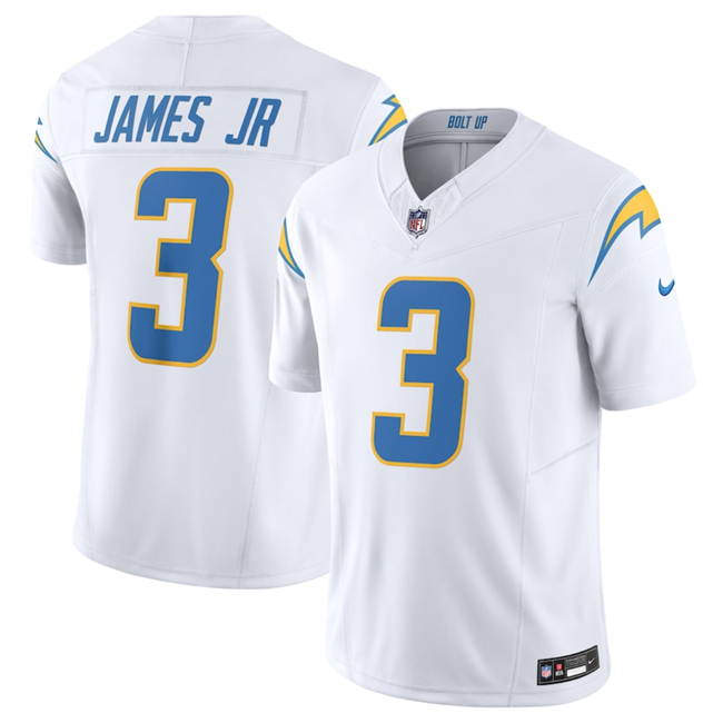 Los Angeles Chargers #3 Derwin James Jr. White 2025 F.U.S.E. Vapor Untouchable Limited Football Stitched Jersey Los Angeles Chargers #3 Derwin James Jr. White 2025 F.U.S.E. Vapor Untouchable Limited Football Stitched Jersey