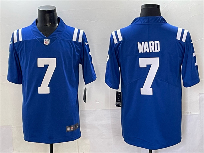 Indianapolis Colts #7 Charvarius Ward Blue Vapor Limited Football Stitched Jersey  Indianapolis Colts #7 Charvarius Ward Blue Vapor Limited Football Stitched Jersey