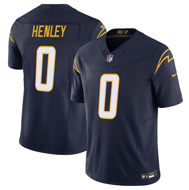 Los Angeles Chargers #0 Daiyan Henley Navy 2025 F.U.S.E Vapor Limited Stitched Football Jersey Los Angeles Chargers #0 Daiyan Henley Navy 2025 F.U.S.E Vapor Limited Stitched Football Jersey