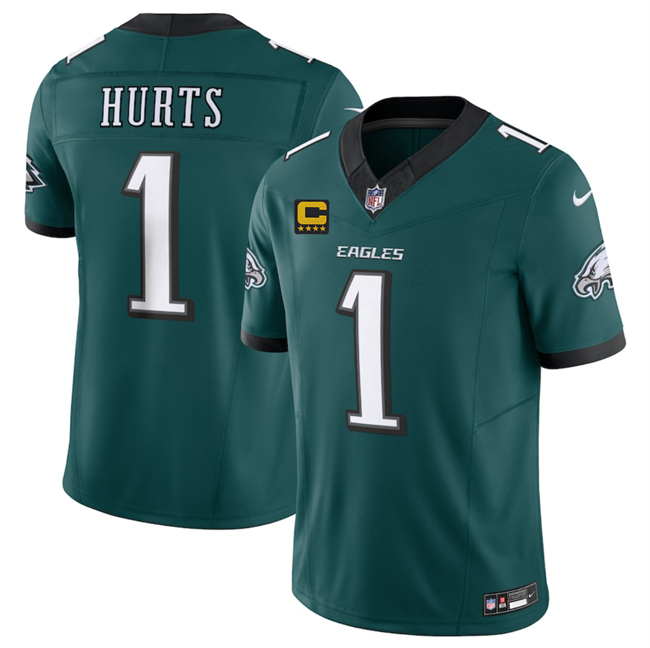 Philadelphia Eagles #1 Jalen Jurts Green 2025 F.U.S.E. With 4-Star C Patch Vapor Untouchable Limited Stitched Football Jersey Philadelphia Eagles #1 Jalen Jurts Green 2025 F.U.S.E. With 4-Star C Patch Vapor Untouchable Limited Stitched Football Jersey