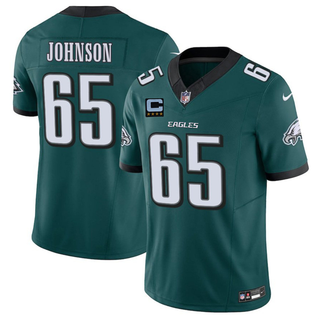 Philadelphia Eagles #65 Lane Johnson Green 2025 F.U.S.E. With 4-Star C Patch Vapor Untouchable Limited Stitched Football Jersey Philadelphia Eagles #65 Lane Johnson Green 2025 F.U.S.E. With 4-Star C Patch Vapor Untouchable Limited Stitched Football Jersey