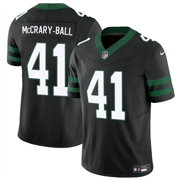 New York Jets #41 Marcelino McCrary-Ball Black 2025 F.U.S.E. Vapor Untouchable Limited Football Stitched Jersey New York Jets #41 Marcelino McCrary-Ball Black 2025 F.U.S.E. Vapor Untouchable Limited Football Stitched Jersey