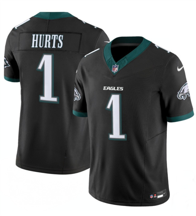 Philadelphia Eagles #1 Jalen Hurts Black 2024 New F.U.S.E. Vapor Untouchable Limited Football Stitched Jersey Philadelphia Eagles #1 Jalen Hurts Black 2024 New F.U.S.E. Vapor Untouchable Limited Football Stitched Jersey