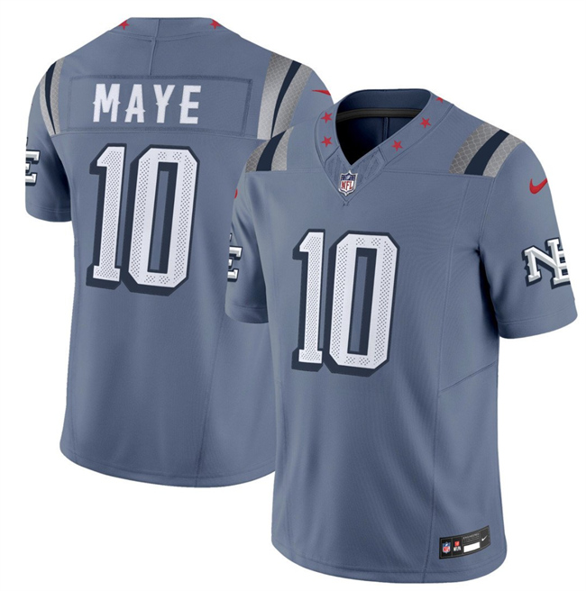 New England Patriots #10 Drake Maye 2025 F.U.S.E. "Rivalries" Vapor Limited Football Stitched Jersey New England Patriots #10 Drake Maye 2025 F.U.S.E. "Rivalries" Vapor Limited Football Stitched Jersey