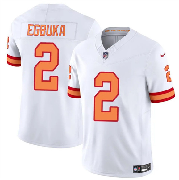 Tampa Bay Buccaneers #2 Emeka Egbuka White 2025 F.U.S.E. Vapor Limited Football Stitched Jersey Tampa Bay Buccaneers #2 Emeka Egbuka White 2025 F.U.S.E. Vapor Limited Football Stitched Jersey
