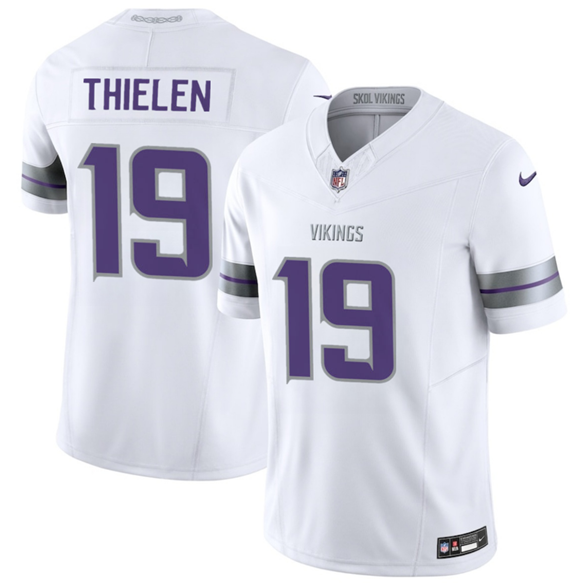 Minnesota Vikings #19 Adam Thielen White 2025 F.U.S.E. Winter Warrior Limited Football Stitched Jersey Minnesota Vikings #19 Adam Thielen White 2025 F.U.S.E. Winter Warrior Limited Football Stitched Jersey