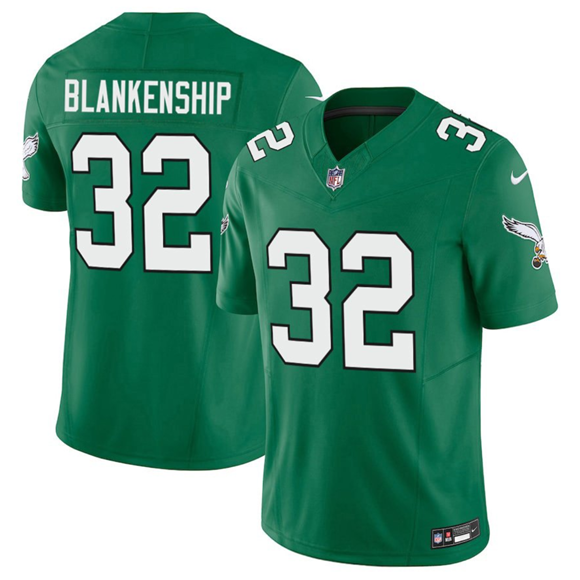 Philadelphia Eagles #32 Reed Blankenship Kelly Green 2025 F.U.S.E. Vapor Untouchable Limited Football Stitched Jersey Philadelphia Eagles #32 Reed Blankenship Kelly Green 2025 F.U.S.E. Vapor Untouchable Limited Football Stitched Jersey
