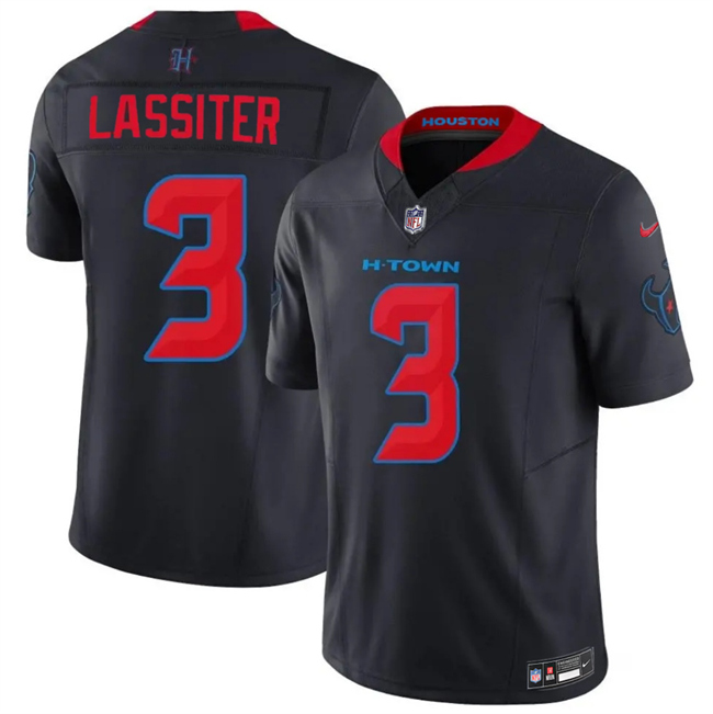 Houston Texans #3 Kamari Lassiter Navy 2nd Alternate 2026 F.U.S.E. Vapor Limited Stitched Football Jersey Houston Texans #3 Kamari Lassiter Navy 2nd Alternate 2026 F.U.S.E. Vapor Limited Stitched Football Jersey