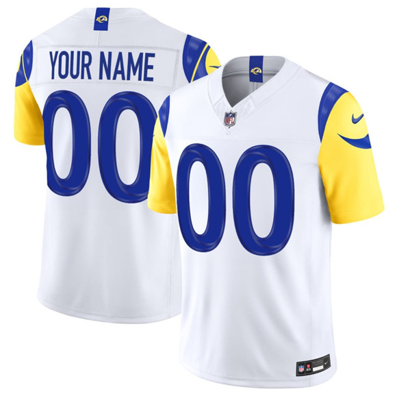 Los Angeles Rams Active Player Custom White 2026 F.U.S.E. Vapor Limited Football Stitched Jersey