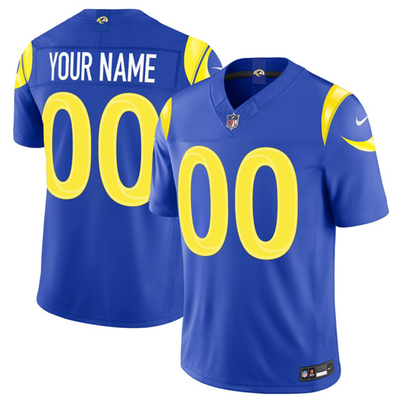 Los Angeles Rams Active Player Custom Royal 2026 F.U.S.E. Vapor Limited Football Stitched Jersey