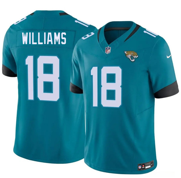 Jacksonville Jaguars #18 C.J. Williams Teal 2026 Draft F.U.S.E. Vapor Untouchable Limited Football Stitched Jersey Jacksonville Jaguars #18 C.J. Williams Teal 2026 Draft F.U.S.E. Vapor Untouchable Limited Football Stitched Jersey