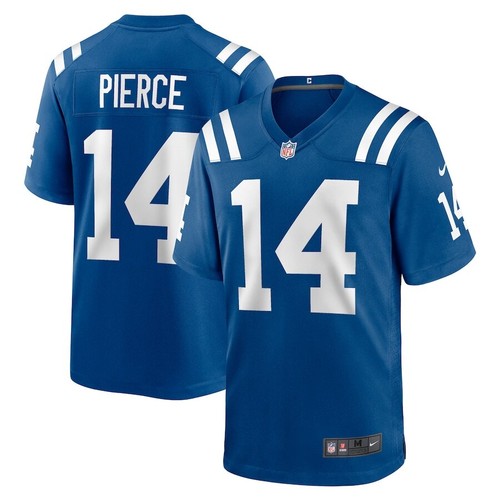 Indianapolis Colts #14 Alec Pierce Nike Royal 2026 Official NFL Game Jersey Indianapolis Colts #14 Alec Pierce Nike Royal 2026 Official NFL Game Jersey