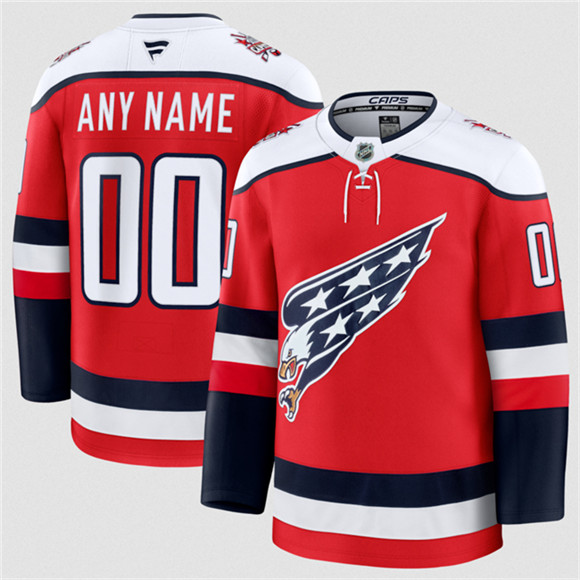 Washington Capitals Active Player Custom Red 2025-26 Alternate Stitched Hockey Jersey Washington Capitals Active Player Custom Red 2025-26 Alternate Stitched Hockey Jersey